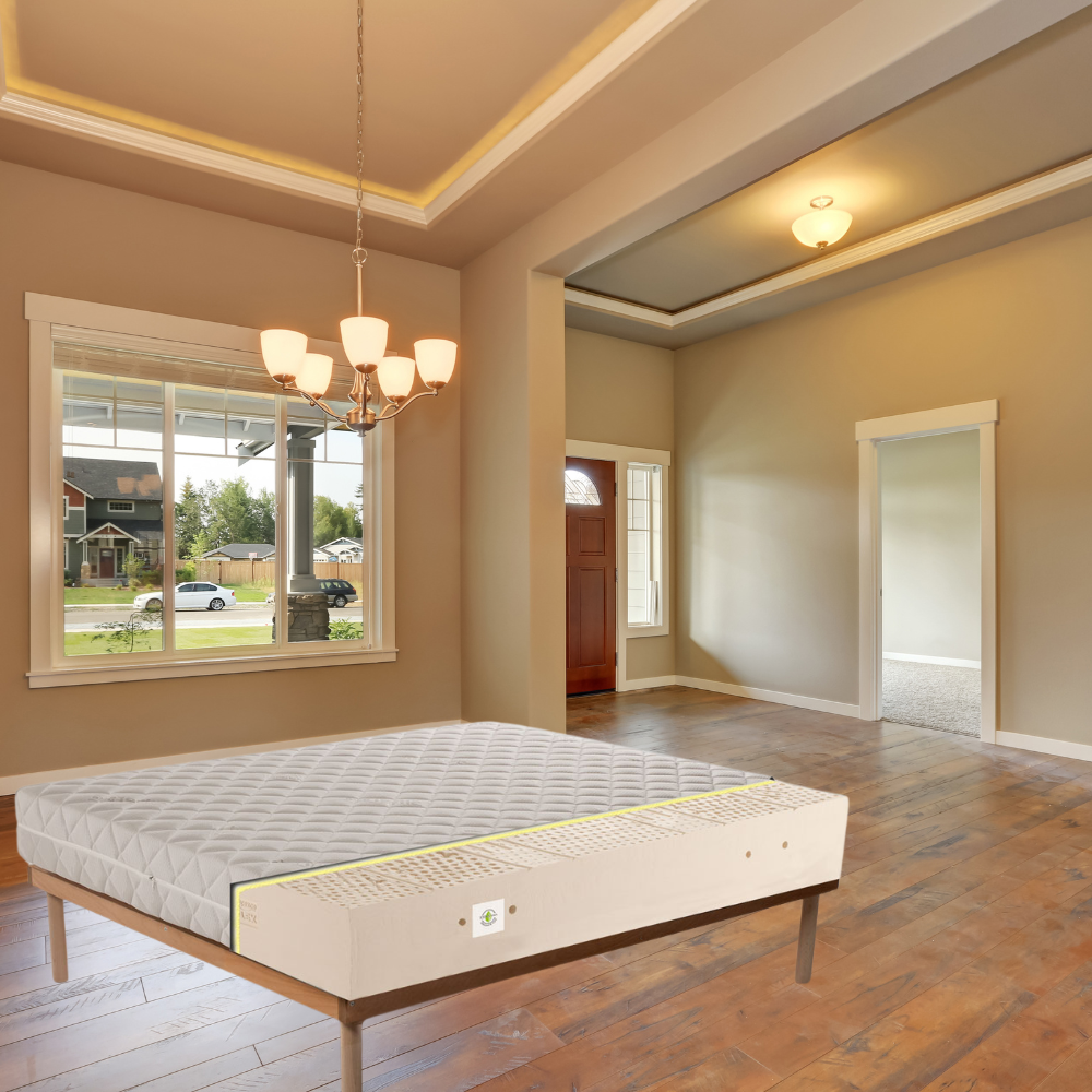 Materasso 100% lattice di origine naturale a zone con tessuto antiacaro alto 20 cm - POLARIS