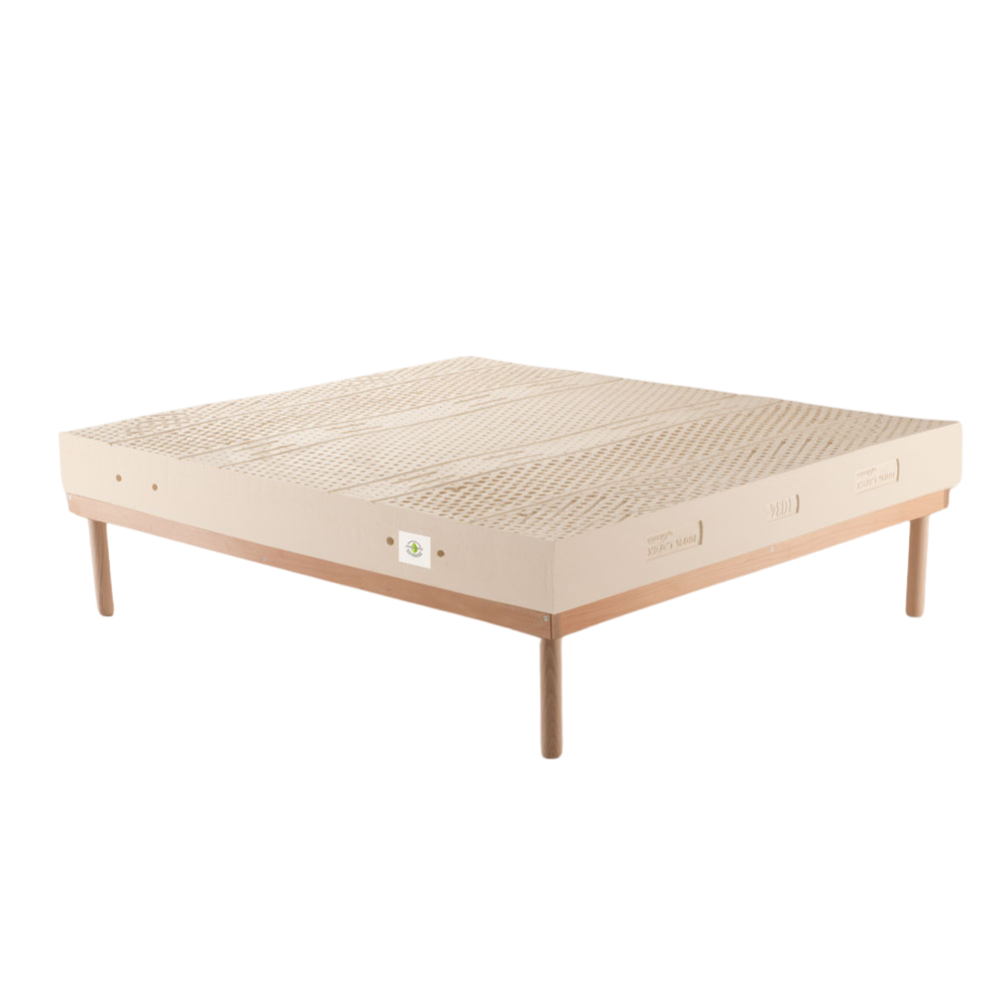 Materasso 100% lattice di origine naturale a zone con tessuto antiacaro alto 20 cm - POLARIS