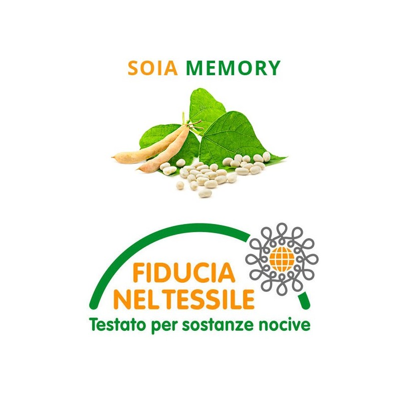 Materasso Memory alla Soia H24 Ortopedico Multionda Tessuto LINO e 3D- SOYA MEMORY