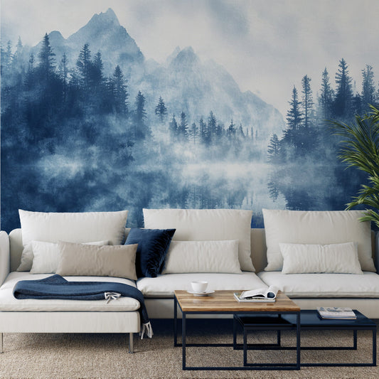 Murale - RIFLESSI BLU