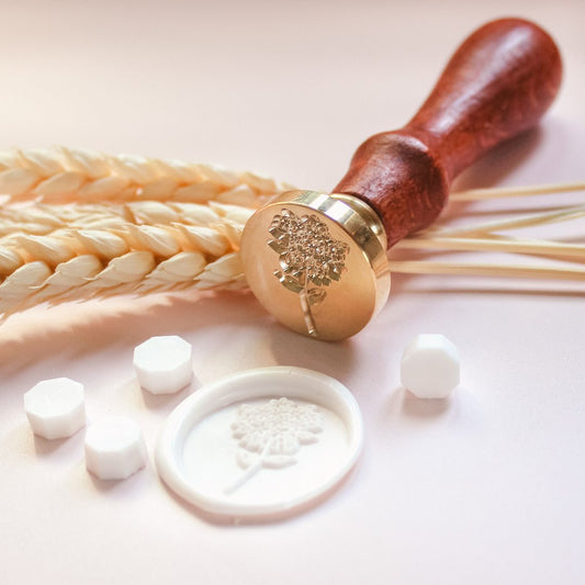 Wax seal stamp - Hydrangea